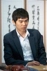 Ли Седоль в матче против одного из сильнейших мастеров Китая Гу Ли.