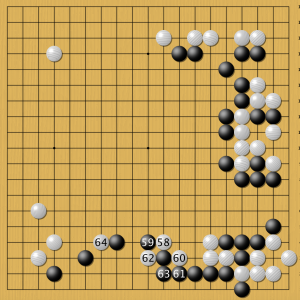 Блестящая комбинация решений AlphaGo за белых удивила многих экспертов. Постановки 58-64 человек сделает на интуиции. Просчитать их практически невозможно.