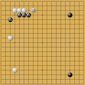 Рисунок 5. AlphaGo (черные) Ян Цзаймин (белые) 