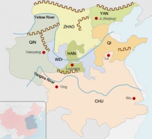 Карта сражающихся царств